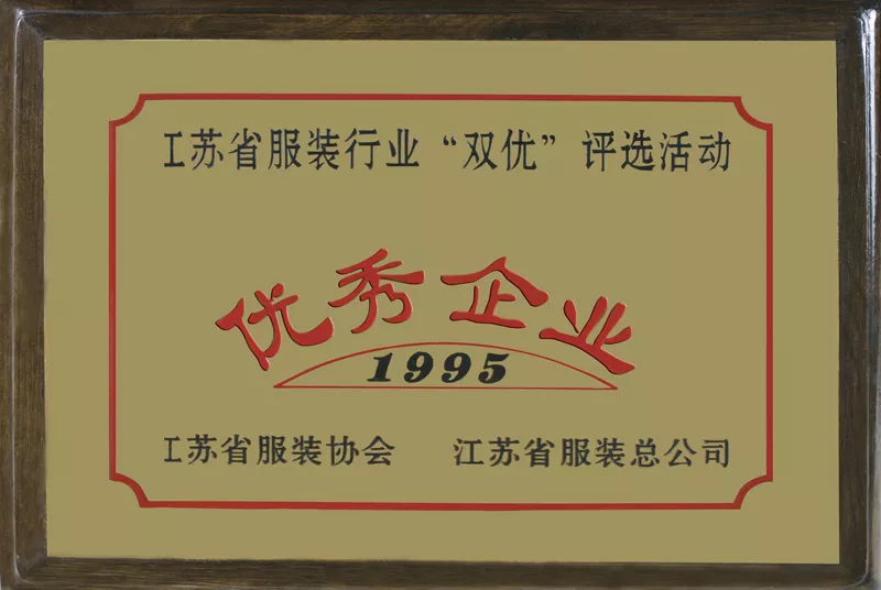 Jiangsu Province clothing "double excellent" excellent enterprise